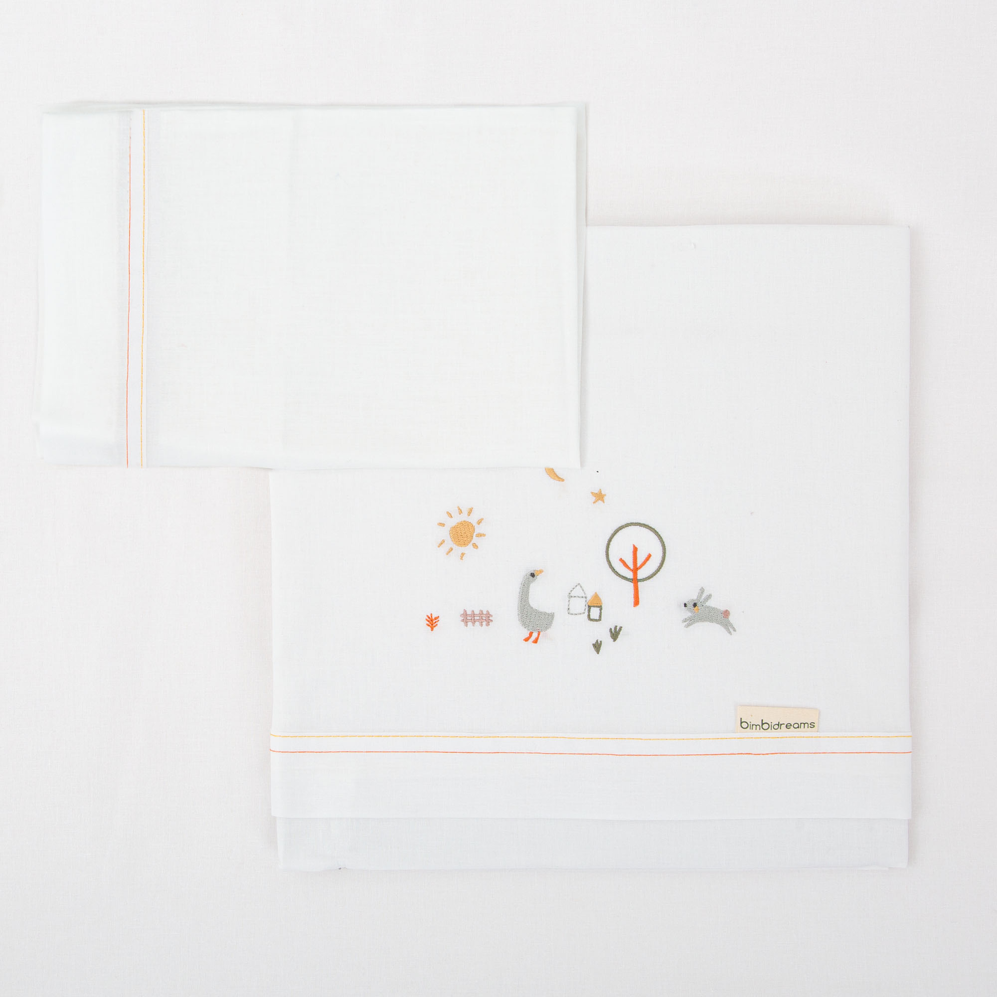 00260818 Juego de sábanas algodón para minicuna Granja - Imagen 1