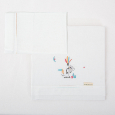 Juego de sábanas algodón 60x120cm Tucán