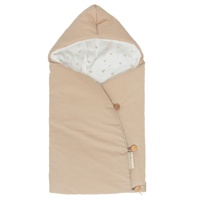 Saco arrullo con capucha Ciel beige