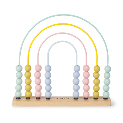 Ábaco de madera Rainbow