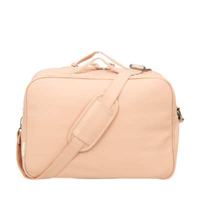 Bolso canastilla con cambiador Quilt rosa empolvado - Imagen 4