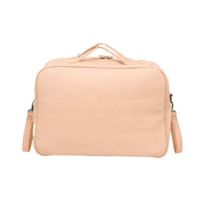 Bolso canastilla con cambiador Quilt rosa empolvado - Imagen 6