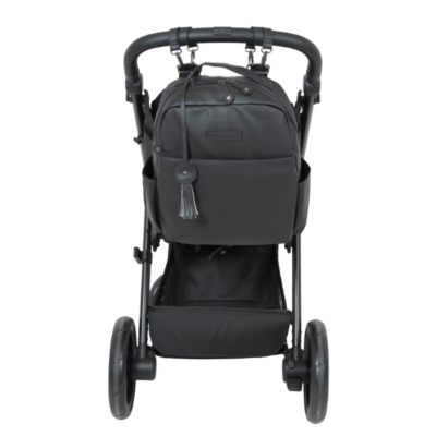 Mochila con cambiador negro - Imagen 2