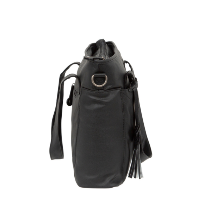 Bolso talega con cambiador Quilt negro - Imagen 6