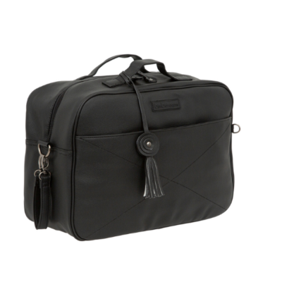 Bolso canastilla con cambiador Quilt negro - Imagen 3