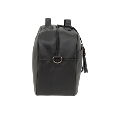 Bolso canastilla con cambiador Quilt negro - Imagen 6