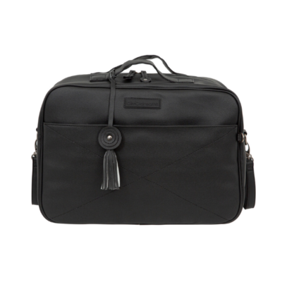 Bolso canastilla con cambiador Quilt negro