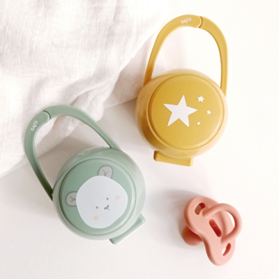 Cajita para 2 chupetes Star Mustard - Imagen 2