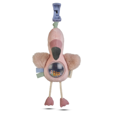 Sonajero con pinza Jungle Party Flamingo - Imagen 2