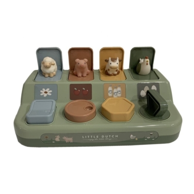 Pulsa y sale el animal pequeña granja