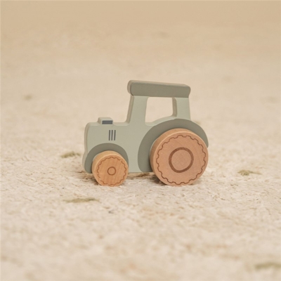 Tractor de madera pequeña granja - Imagen 2