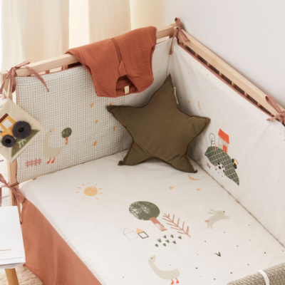 Colcha edredón+Protector para cuna Granja - Imagen 2