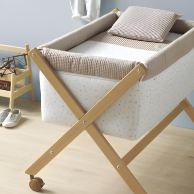 Moisés madera natural Rabbit beige - Imagen 2