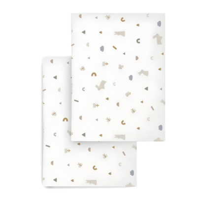 Pack de 2 bajeras para cuna Rabbit beige - Imagen 2