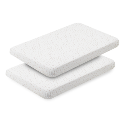 Pack de 2 bajeras para minicuna Plumeti rosa