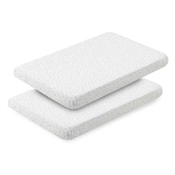 PLUMETI (10) Pack de 2 bajeras para minicuna Plumeti rosa - Imagen 1