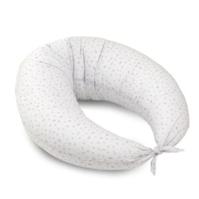 Cojín de lactancia XL Plumeti rosa