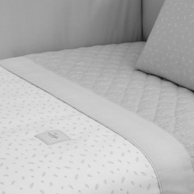 Funda nórdica con protector para cuna de 60 Fresco gris - Imagen 3