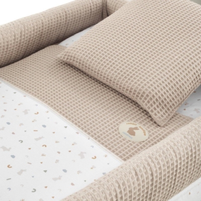 Moisés madera blanca Rabbit beige - Imagen 3