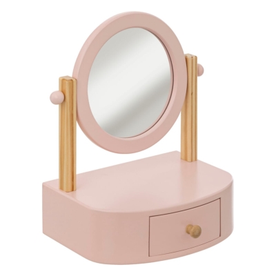 Tocador infantil rosa con espejo - Imagen 5