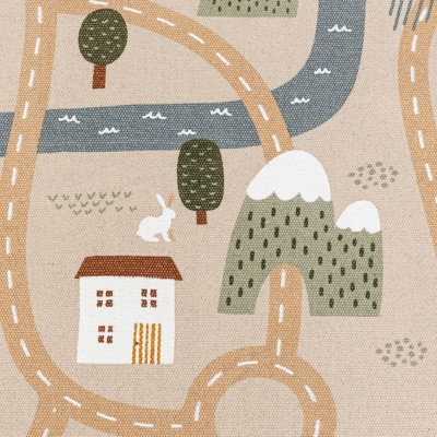 Alfombra infantil rectangular carreteras - Imagen 3