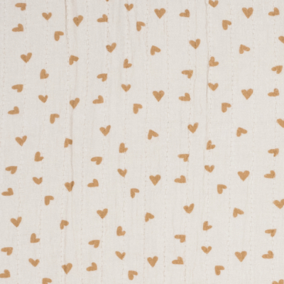 Saco 2 en 1 Arrullo-manta corazones Poppy canela - Imagen 6