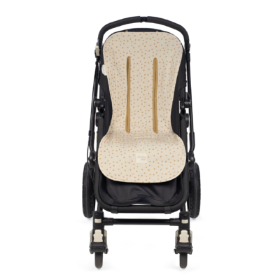 Colchoneta para silla corazones Poppy canela