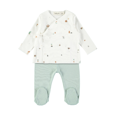 Conjunto de jubón y polaina Forest 0 meses