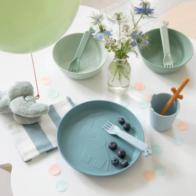 Set de cubiertos Deer friends Azul - Imagen 2