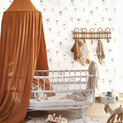 Papel pintado Érase una vez Balloons in the Clouds Anthracite - Imagen 2