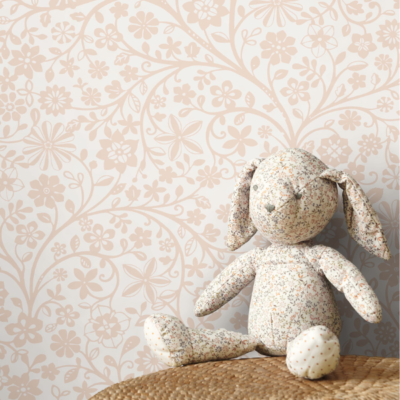 Papel pintado Érase una vez Poetic Flowers Rose blush - Imagen 2