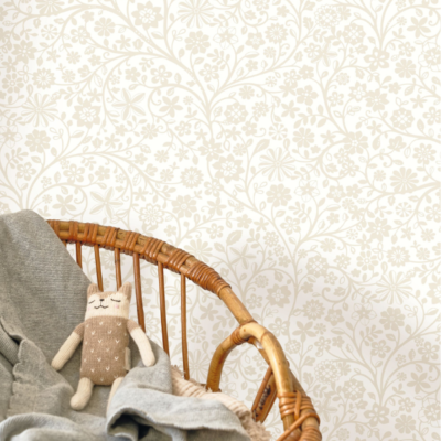 Papel pintado Érase una vez Poetic Flowers Naturel - Imagen 2