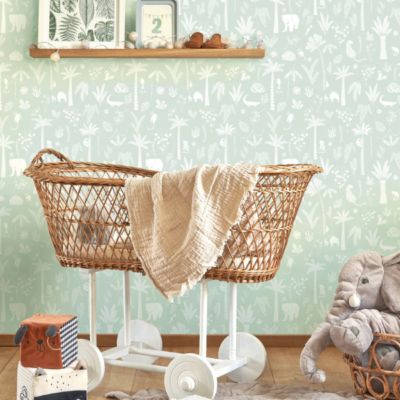 Papel pintado Érase una vez Poetic Jungle Bleu lagon - Imagen 2