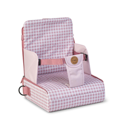 Trona portable Vichy rosa