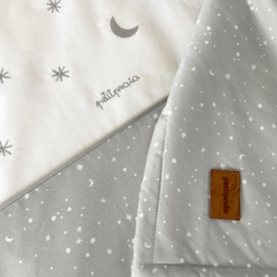 Funda nórdica+protector+relleno de 70x140cm Cosmos gris - Imagen 5