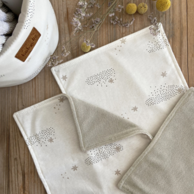 Pack de 3 toallitas Starry night blanco - Imagen 2