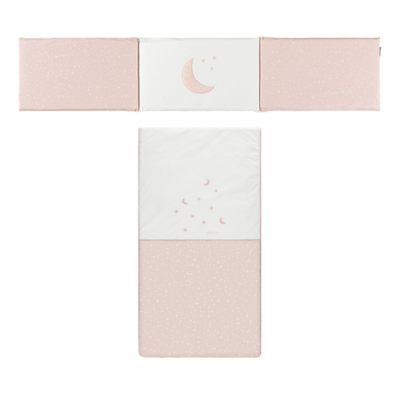 Colcha+protector de 70x140cm. Cosmos rosa