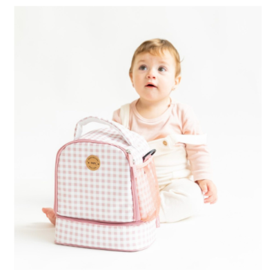 Bolsa térmica Vichy rosa - Imagen 2