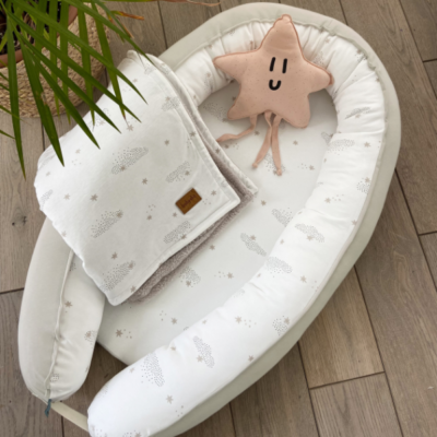 Nido para bebé Starry night blanco - Imagen 2