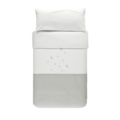 Funda nórdica+protector+relleno de 70x140cm Cosmos gris - Imagen 3