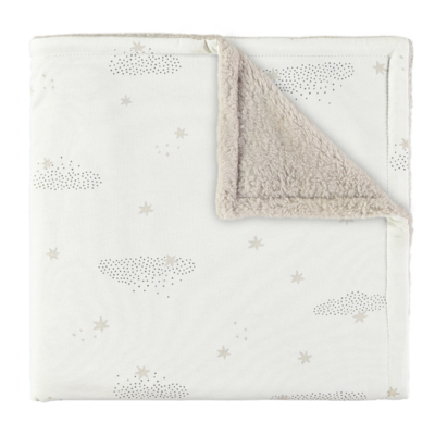 Manta de pelo Starry night blanco