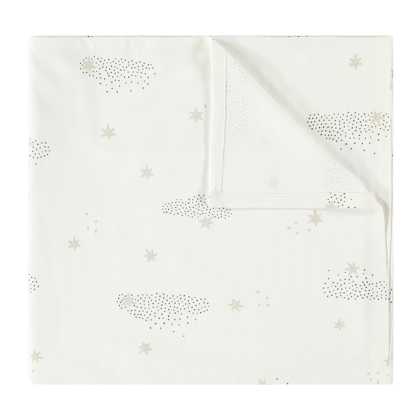 Muselina-punto-Starry---babyclic Muselina de punto Starry night blanco - Imagen 1