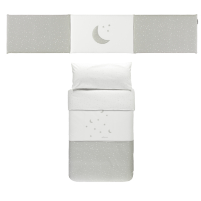 Funda nórdica+protector+relleno de 70x140cm Cosmos gris - Imagen 2