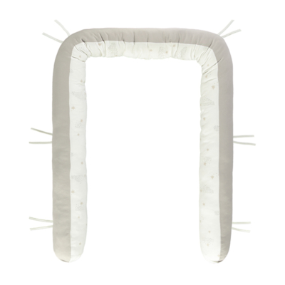 Rulo protector para cuna Starry night blanco