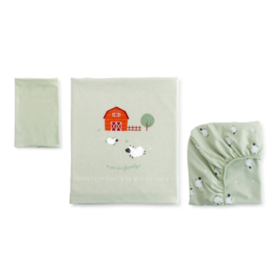 Juego de sábanas para cuna Funny Farm