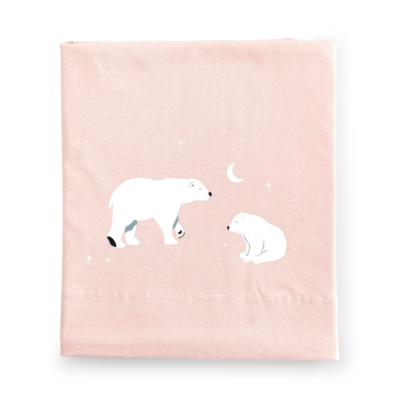 Juego de sábanas para cuna Polaris Rosa - Imagen 4