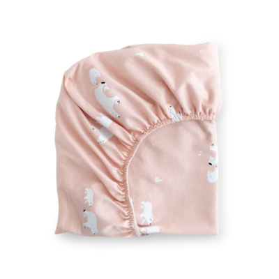Juego de sábanas para cuna Polaris Rosa - Imagen 2