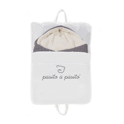 Saco Capucha Cuadros Tartan - Imagen 4