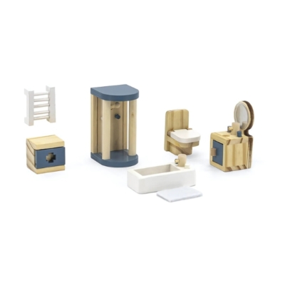 Set de madera: El baño