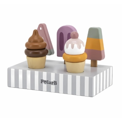 Set de 5 helados con soporte